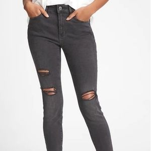 Gap Distressed Skinny Ankle Jeans